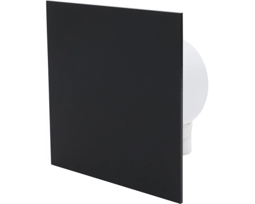 Вытяжной вентилятор AirRoxy dRim 100 BB S plexi Black Черный матовый