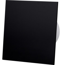 Вытяжной вентилятор c датчиком влажности и таймером AirRoxy dRim 100 BB HS plexi Black Черный матовый