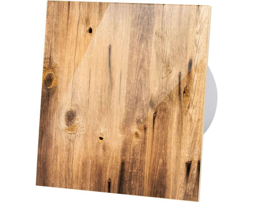 Витяжний вентилятор з датчиком руху і таймером AirRoxy dRim 100 BB RMS Wood Glass під дерево