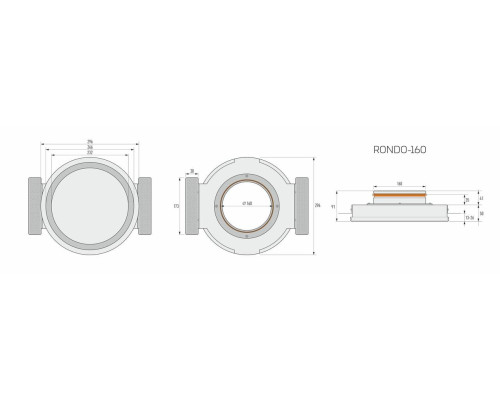 Диффузор вентиляционный Ergovent Rondo 160