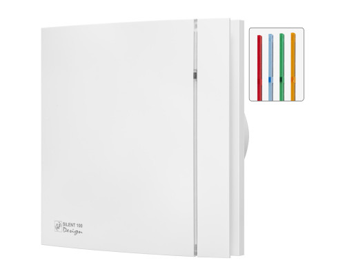 Вытяжной вентилятор с таймером задержки отлючения Soler&Palau SILENT 100 CRZ WHITE MAT DESIGN -4 C