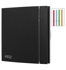 Вытяжной вентилятор с таймером задержки отлючения Soler&Palau SILENT 100 CRZ BLACK DESIGN 4 C