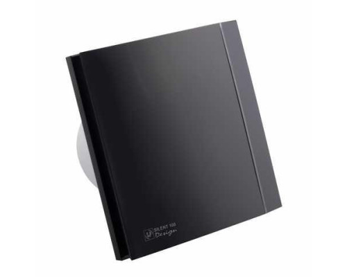 Вытяжной вентилятор с таймером задержки отлючения Soler&Palau SILENT 100 CRZ BLACK DESIGN 4 C
