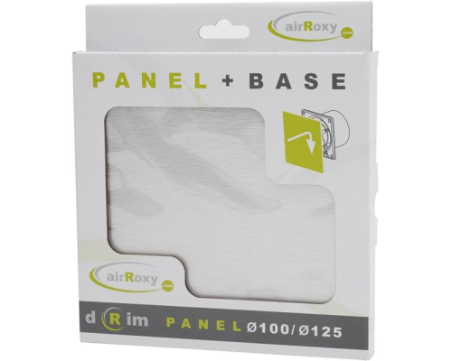 Вытяжной вентилятор с датчиком влажности и таймером AirRoxy dRim 125 BB HS Brushed Aluminum Серый