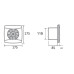 Вытяжной вентилятор с таймером задержки выключения CATA UC-12 TIMER SILVER