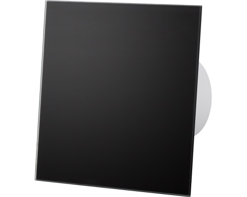 Вытяжной вентилятор с таймером задержки выключения AirRoxy dRim 125 BB ТS glass Black Черный матовый