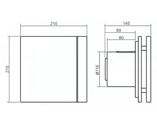 Вытяжной вентилятор Soler&Palau SILENT 200 CZ GREY DESIGN 4 С