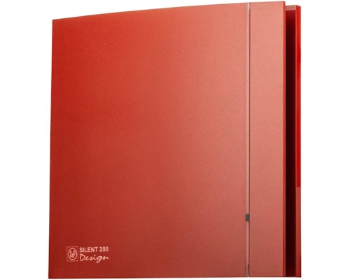 Вытяжной вентилятор Soler&Palau SILENT 200 CZ RED DESIGN 4 С