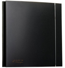 Вытяжной вентилятор с таймером отключения Soler&Palau SILENT 100 CRZ BLACK DESIGN 4 C