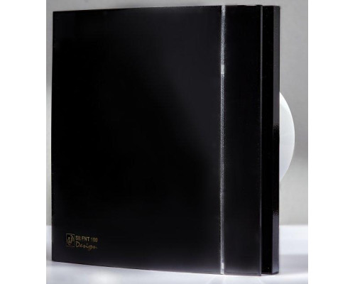 Вытяжной вентилятор с таймером отключения Soler&Palau SILENT 100 CRZ BLACK DESIGN 4 C