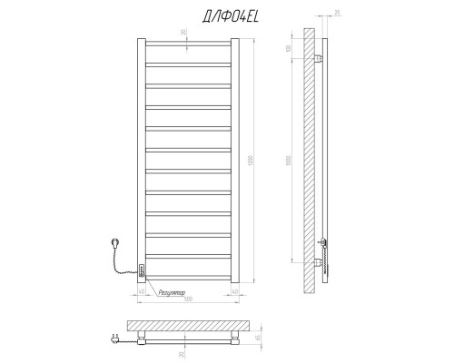 Рушникосушарка KOSSER Лофт 1200х500 EL
