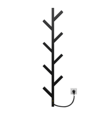Рушникосушарка KOSSER Цедро 1200х255 ERL тайм. чорний