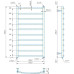 Полотенцесушитель INOX Классик 970х530/500