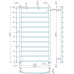 Полотенцесушитель INOX Классик 1170х630/600