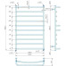 Полотенцесушитель INOX Люкс 970х630/600