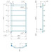 Полотенцесушитель INOX Трапеция 770х430/400