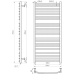Полотенцесушитель INOX Феникс 1170х530/500