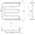 Полотенцесушитель INOX Фокстрот 530х570/500