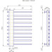 Полотенцесушитель INOX Комфорт 770х530/50
