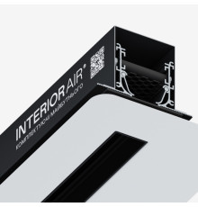 Щелевой диффузор скрытого монтажа для гипсокартона INTERIOR AIR Черный (1 пог.м.)