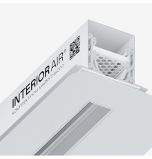 Щелевой диффузор скрытого монтажа для натяжного потолка INTERIOR AIR Белый (1 пог.м.)