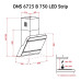 Вытяжка декоративная наклонная Perfelli DNS 6723 B 1100 BL LED Strip