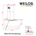 Витяжка декоративна похила WEILOR PDS 6140 BL 750 LED Strip ( УТ000000490 )