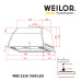 Витяжка повновбудована WEILOR WBE 5230 SS 1000 LED ( УТ000000510 )