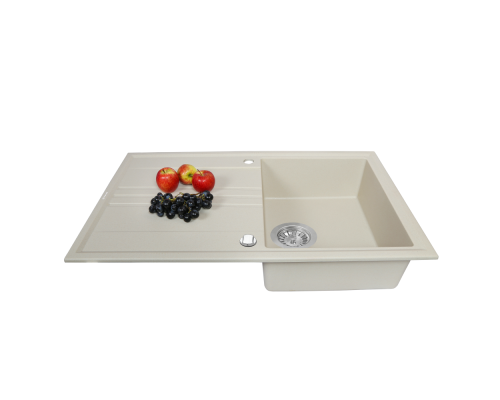 Мойка кухонная гранитная Perfelli CAPIANO PGC 114-86 LIGHT BEIGE