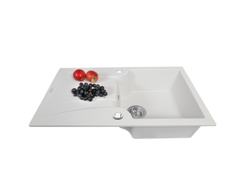 Мийка кухонна гранітна Perfelli FELICINETTO PGF 114-78 WHITE ( 00000010401 )