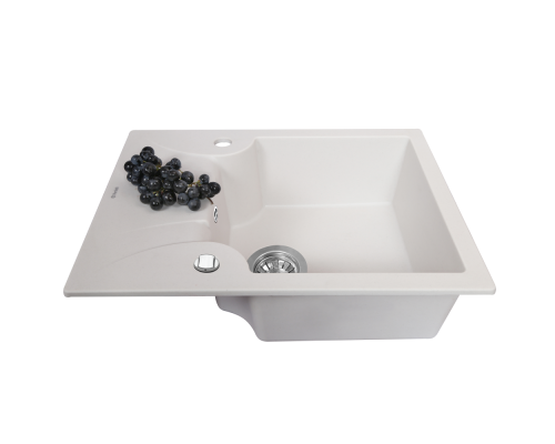 Мийка кухонна гранітна Perfelli FELICITA PGF 134-60 WHITE ( 00000010388 )