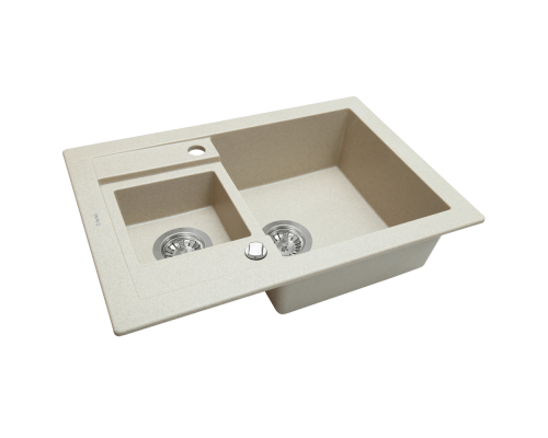 Мийка кухонна гранітна Perfelli GRANZE PGG 506-67 LIGHT BEIGE ( 00000010498 )