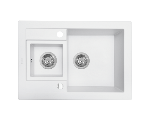 Мийка кухонна гранітна Perfelli GRANZE PGG 506-67 WHITE ( 00000010497 )