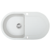 Мийка кухонна гранітна Perfelli IZETTA OGI 114-78 WHITE ( 00000010467 )