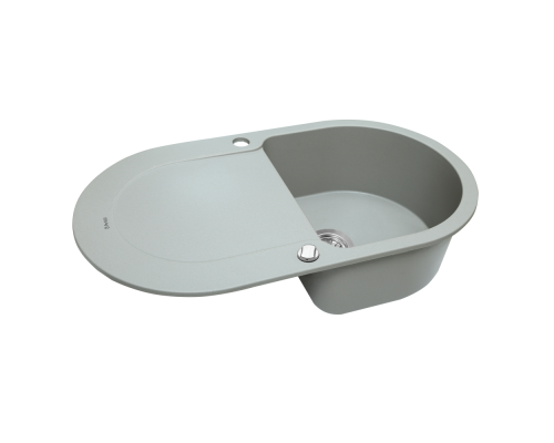 Мийка кухонна гранітна Perfelli IZETTA OGI 1141-78 GREY METALLIC ( 00000010470 )