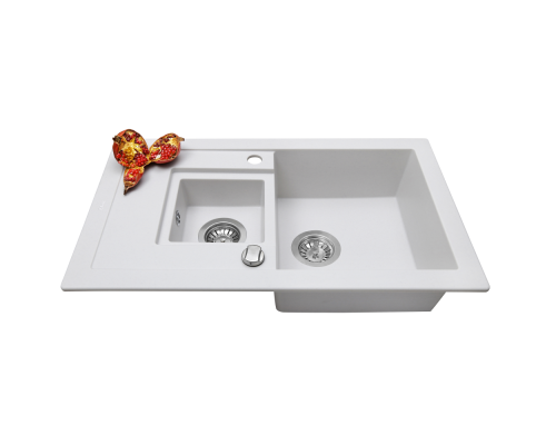 Мийка кухонна гранітна Perfelli PIERRA PGP 536-78 WHITE ( 00000010503 )