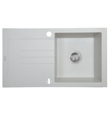 Мийка кухонна гранітна Perfelli TINETTO PGT 114-76 WHITE ( 00000010425 )