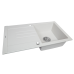 Мийка кухонна гранітна Perfelli TINETTO PGT 114-76 WHITE ( 00000010425 )