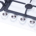 Поверхность газовая на металле Perfelli HGM 61624 WH