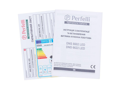 Витяжка декоративна похила Perfelli DNS 6602 BL LED ( УТ000001166 )