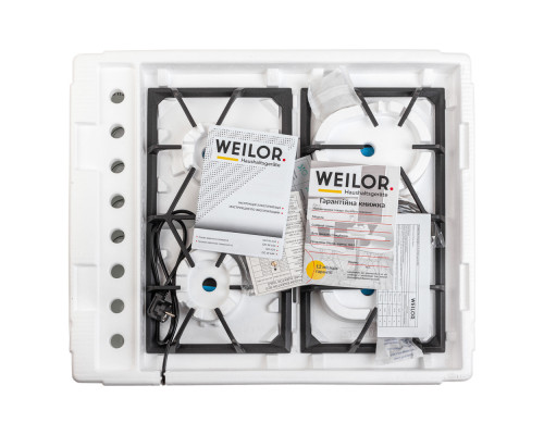 Поверхня газова на металі WEILOR GM W 634 WH ( УТ000002252 )