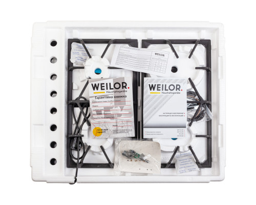 Поверхня газова на склі WEILOR GG 634 BL