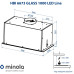 Витяжка повновбудована Minola HBI 6673 BL GLASS 1000 LED Line ( УТ000002028 )