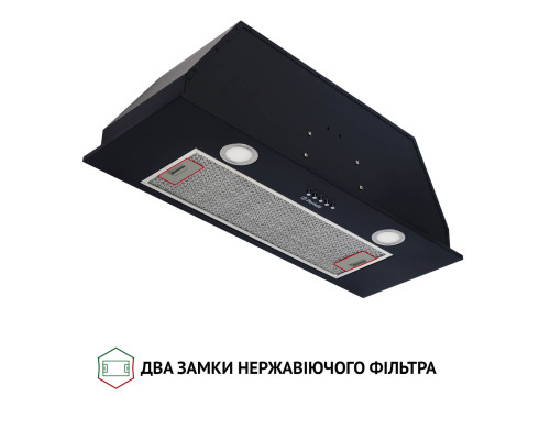 Витяжка повновбудована Perfelli BI 7652 BL 1000 LED