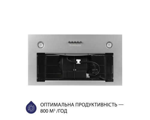 Витяжка повновбудована Minola HBI 5327 GR 800 LED ( УТ000002956 )