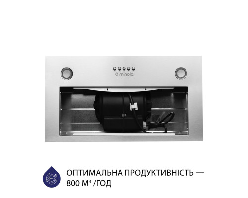 Витяжка повновбудована Minola HBI 5327 I 800 LED ( УТ000002954 )