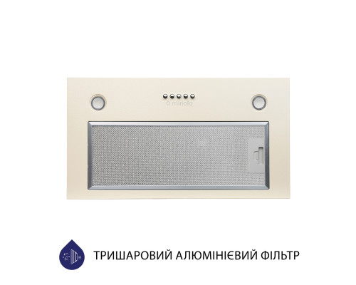 Витяжка повновбудована Minola HBI 5627 IV 1000 LED ( УТ000002957 )