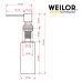 Дозатор мыла для кухонных моек Weilor Chic WDS-DG300