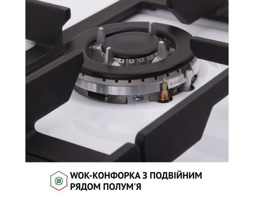 Варильна поверхня на металі Perfelli HGM 61637 WH RETRO ( УТ000002817 )