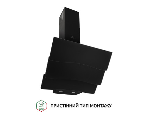 Витяжка декоративна похила Perfelli DNS 6482 D 850 BL LED ( УТ000003008 )